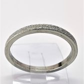 Schitterend dames smalle edelstaal Stardust zilverkleur ring maat 20. Stardust is glitters als diamant erg chique om elke vinger.