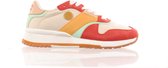 SCOTCH & SODA Damessneaker 'Vivi -  cranberry/cream multi" - rood/beige - maat 40