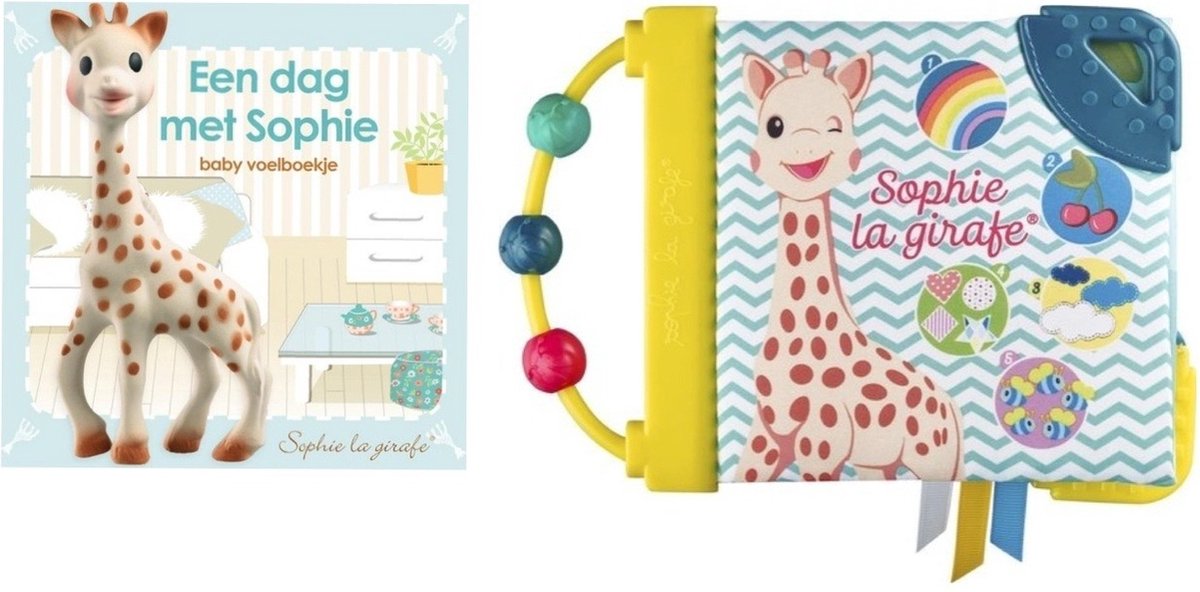 Sophie de giraf boek boekje - voelboekje en ontdekboekje set - voelboek ontdekboek Sophie de giraf
