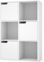 Friick Moderne Boekenkast | Boekenrek | Vakkenkast | Opbergplek | Kamer | Huis | Wit
