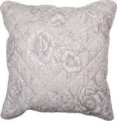Kussenhoes 50*50 cm Beige, Wit Polyester Vierkant Bloemen Sierkussenhoes Kussen hoes