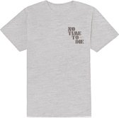 James Bond Heren Tshirt -S- No Time To Die & Logo Grijs