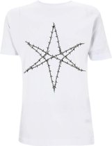 Bring Me The Horizon - Barbed Wire Heren T-shirt - S - Wit
