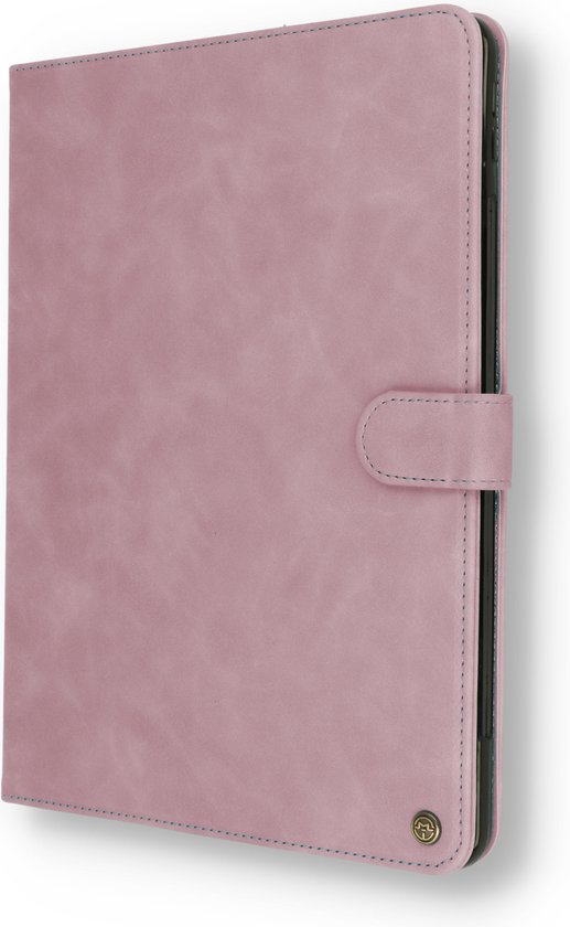 Casemania Hoes Geschikt voor Samsung Galaxy Tab S7 FE 12.4 inch (2021) Pale Pink - Book Case met Magneetsluiting