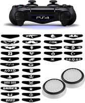 Playstation PS5 PS4 PS3 | Xbox X S One 360 | 1 Set = 2 Thumbgrips | Sticker + Thumbgrips | Wit/Zwart + Willekeurige Sticker