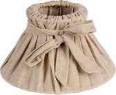 Lampenkap Ø 22*12 cm / E27 Beige Ijzer, Textiel Rond Stoffen Lampenkap