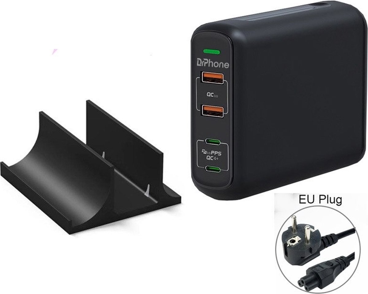 100W GaN Chargeur mural USB-C pour voyager avec PPS SCP QC4.0 pour