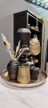 Woonaccessoires set Turtle ornament - 6delig - Black&Gold - decoratie - Woongeluk4you