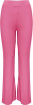 Broek/Legging Deen - Hoge Taille - Wijd Uitlopende Pijpen - Roze