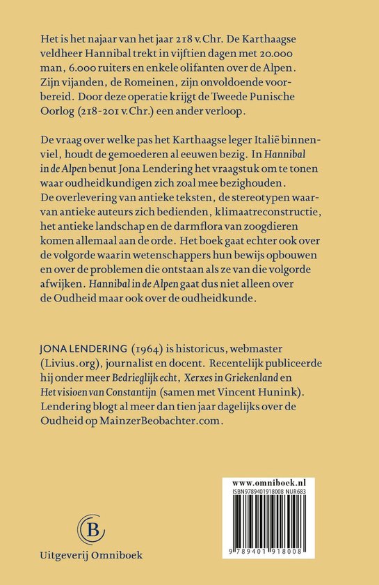 Hannibal in de Alpen (ebook), Jona Lendering | 9789401918015 | Boeken |  bol.com