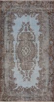 Vintage handgeweven vloerkleed - tapijt - Nisa 214 x 114