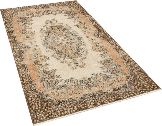 Onbemand optocht Nevelig Vintage handgeweven vloerkleed - tapijt - Zara 210 x 118 | bol.com