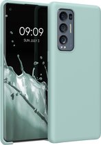 kwmobile telefoonhoesje geschikt voor Oppo Find X3 Neo - Hoesje met siliconen coating - Smartphone case in mintgroen