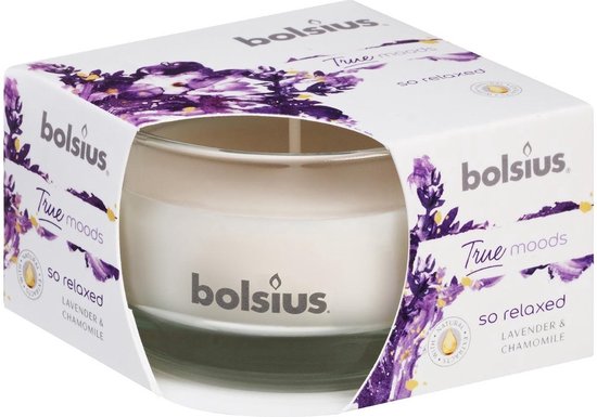Bolsius True Scents Geurkaars Lavendel & Kamile 50/80 (13 uur) 6 stuks