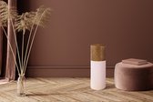 Vloer vaas art deco 1085 poeder roze / goud
