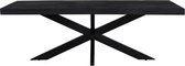 Eettafel patta | black | Mangohout | Mango | 180 x 90 x 7 (h) cm