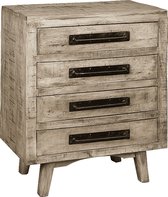 Ladenkast | wener | Mangohout | Mango | grijs | 76 x 43 x 90(h) cm