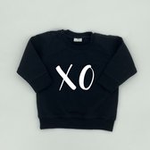 Baby Sweater - XO - kleur zwart - maat 62