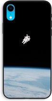 Case Company® - iPhone XR hoesje - Alone in Space - 100% Biologisch Afbreekbaar - Duurzaam - Biodegradable Soft Case - Milieuvriendelijke Print op Achterkant - Zwarte Zijkanten - Bescherming 