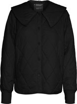Noisy may Jas Nmcollina Ls Quilt Collar Shacket 27019594 Black/dtm Dames Maat - M