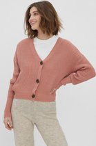 Vero Moda Vest Vmlea Ls V-neck Cuff Cardigan Noos 10249632 Old Rose Dames Maat - L