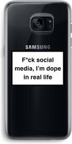 CaseCompany® - Galaxy S7 Edge hoesje - I'm dope - Soft Case / Cover - Bescherming aan alle Kanten - Zijkanten Transparant - Bescherming Over de Schermrand - Back Cover