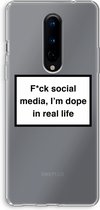 Case Company® - OnePlus 8 hoesje - I'm dope - Soft Case / Cover - Bescherming aan alle Kanten - Zijkanten Transparant - Bescherming Over de Schermrand - Back Cover