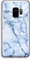 Case Company® - Galaxy S9 hoesje - Blauw marmer - Soft Case / Cover - Bescherming aan alle Kanten - Zijkanten Transparant - Bescherming Over de Schermrand - Back Cover