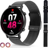 Stenlille Joli Smartwatch – Dames & Heren Horloge – Geschikt voor Apple, Samsung, Huawei, IOS en Android – Activity Tracker – Zwart