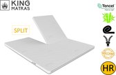 King - Classic - Split - Topdek - Matras - Koudschuim - HR37 - Splittopper - 140 x 220cm Dikte 7cm