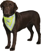 Trixie reflecterende bandana geel (L-XL 43-60 CM)