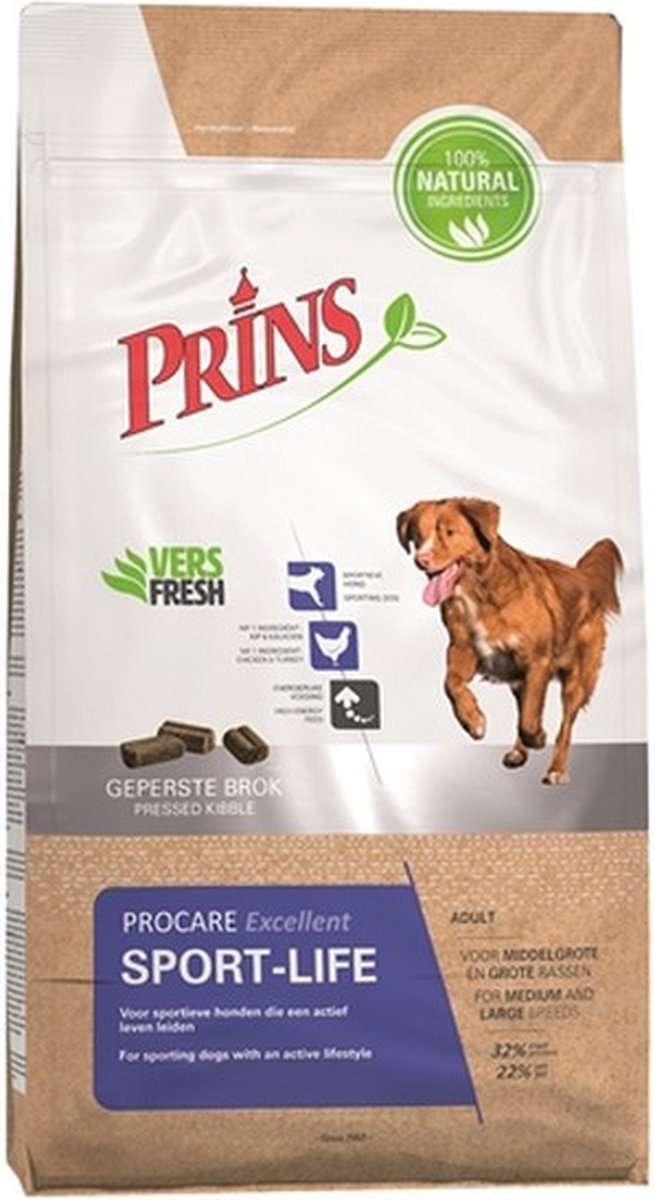 Prins Prins Sport-life Excellent - Hondenvoer - 15 kg