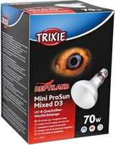 Trixie reptiland mini prosun mixed d3 uv-b lamp zelfstartend (70 WATT 8X8X10,8 CM)