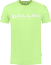 Ballin Amsterdam -  Heren Slim Fit  Original T-shirt  - Groen - Maat L