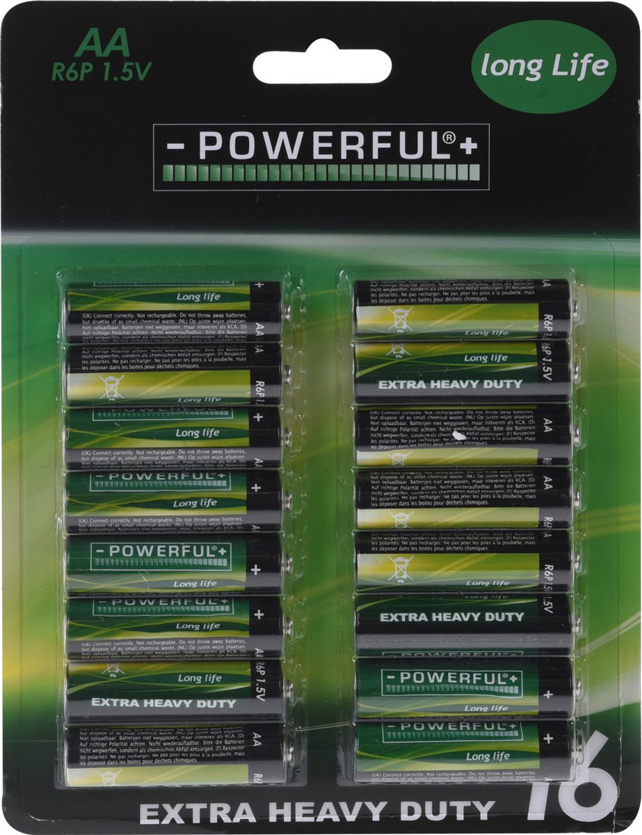 Nampook Batterijen AA 16 stuks Long Life