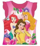 Disney Princess Meisjes T-shirt - donker roze - Maat 92