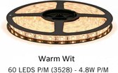 DiamantLED -LED Strip -5M los -warm wit -3528 -60 Led/m -Waterdicht IP65