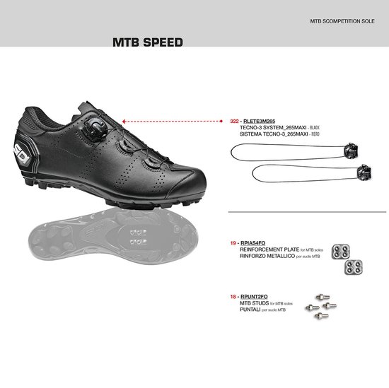 SiDi Sidi MTB Speed Fietsschoenen - Maat 39 - Mannen - wit/zwart | bol.com