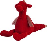 Happy Horse Draak Tine Knuffel 24cm - Rood - Baby knuffel