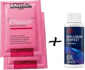 L'Oreal Professionnel Efassor Color Remover 2x 28 gram met Wella Welloxon Perfect ME+ 12% 60ml