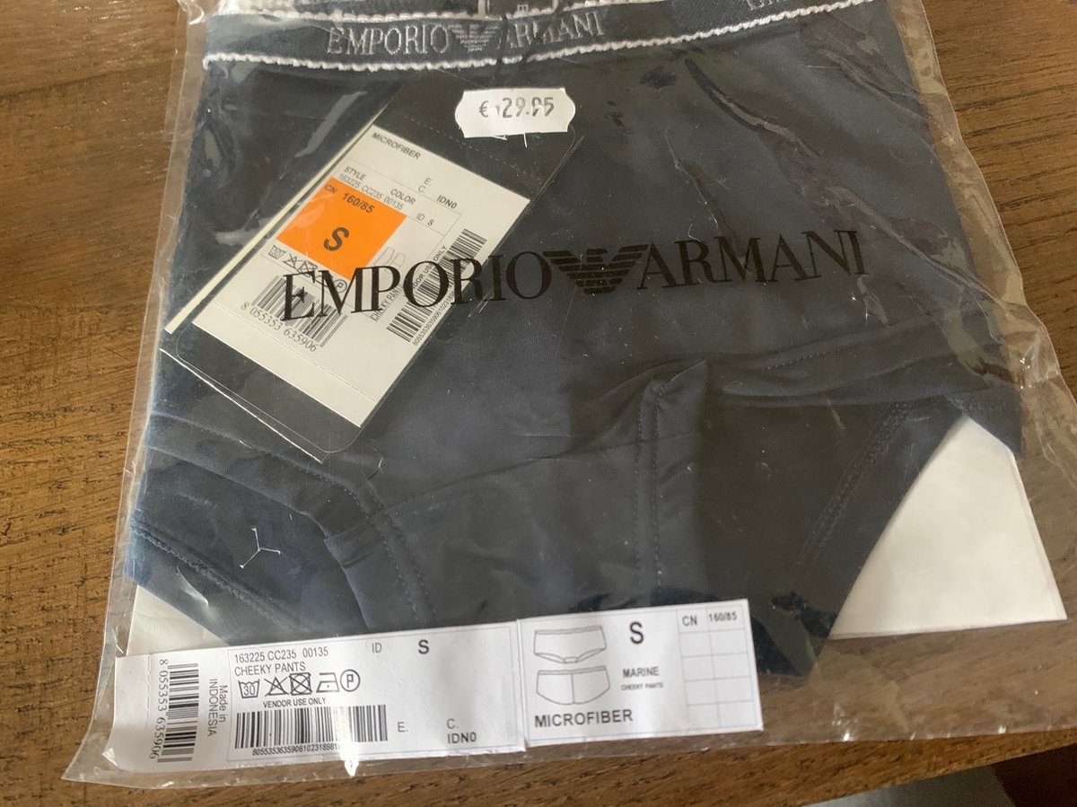 Emporio Armani Cheeky Pants Marine Maat S