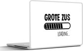 Laptop sticker - 14 inch - Grote zus - Broertje - Zusje - Quotes - Spreuken