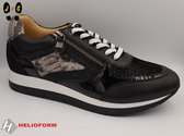 Helioform dames sneaker, zwart-snake H303 , maat 39