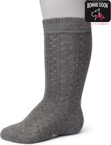 Bonnie Doon | Cable Knee High Baby Kniekous Organic | Medium Grey