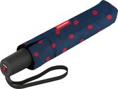 Reisenthel Umbrella Pocket Duomatic Parapluie Pliant - ø 97 cm - Pois Mixtes Rouge Rouge