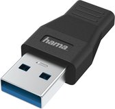 Hama 00200354 changeur de genre de câble USB Type-A USB Type-C Noir