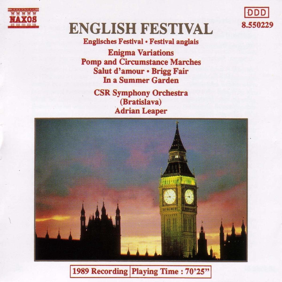 Czecho-Slovak RSO - English Festival (CD)