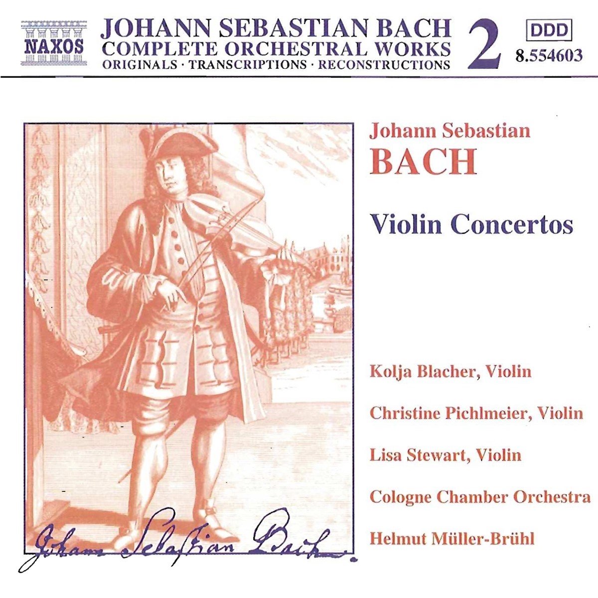 Cologne Chamber Orchestra, Helmut Müller-Brühl - J.S. Bach: Violin Concertos (CD)