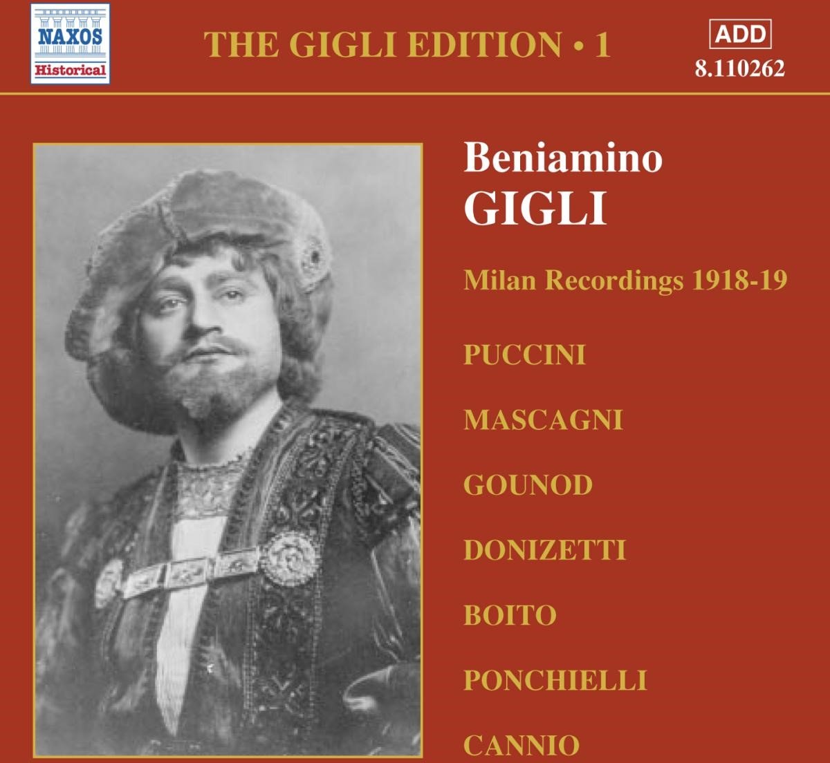 Beniamino Gigli - Volume 1 - Milan Recordings 1918-19 (CD)