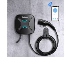 Teison Smartcharger Compact | Laadpaal Wallbox EV Charger 22 kW | fase 3 - 32A | type 2 Stekker | APP IOS Android